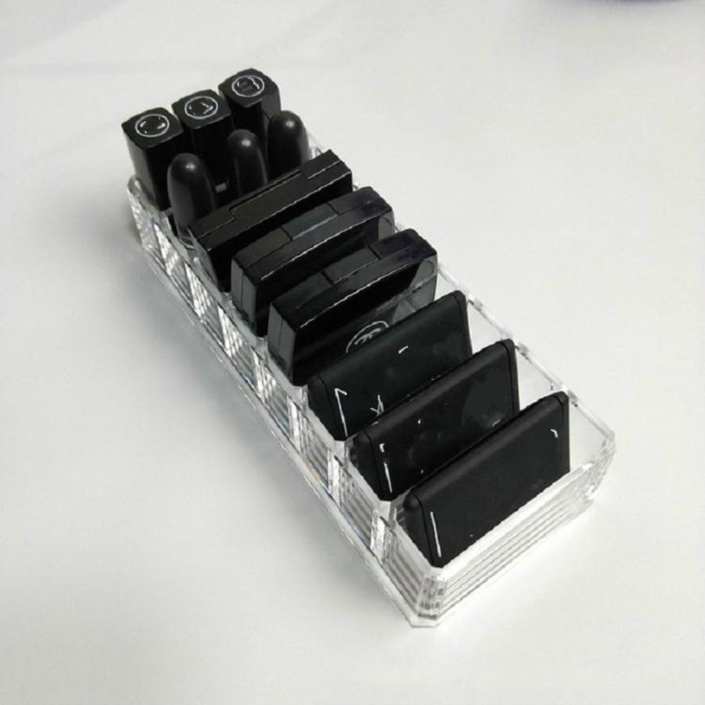 Clear Acrylic Lipstick Organizer Makeup Storage Box For Vanity Desk 3