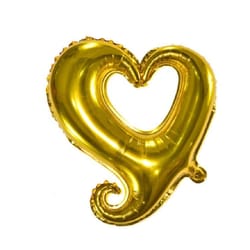 heart shaped aluminum foil heart balloons wedding party decoration reusable