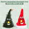 Electric Swing Christmas Tree Hat Ornament with Music, Animated Holiday Decor