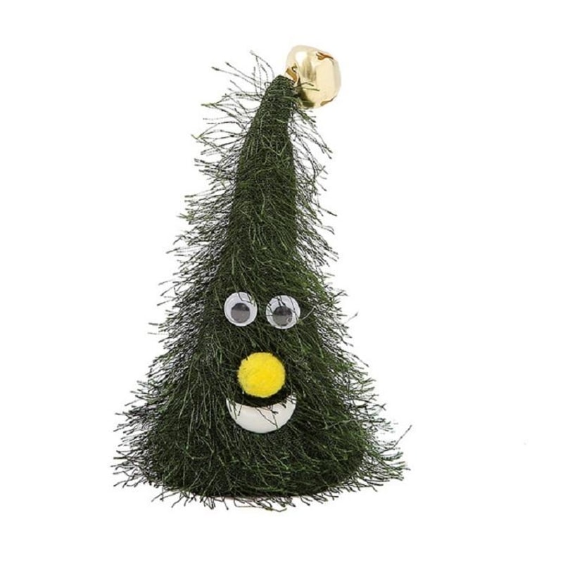 Electric Swing Christmas Tree Hat Ornament with Music, Animated Holiday Decor