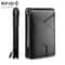 Slim RFID Blocking Carbon Fiber Wallet for Men with Money Clip