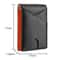 Slim RFID Blocking Carbon Fiber Wallet for Men with Money Clip