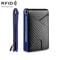 Slim RFID Blocking Carbon Fiber Wallet for Men with Money Clip