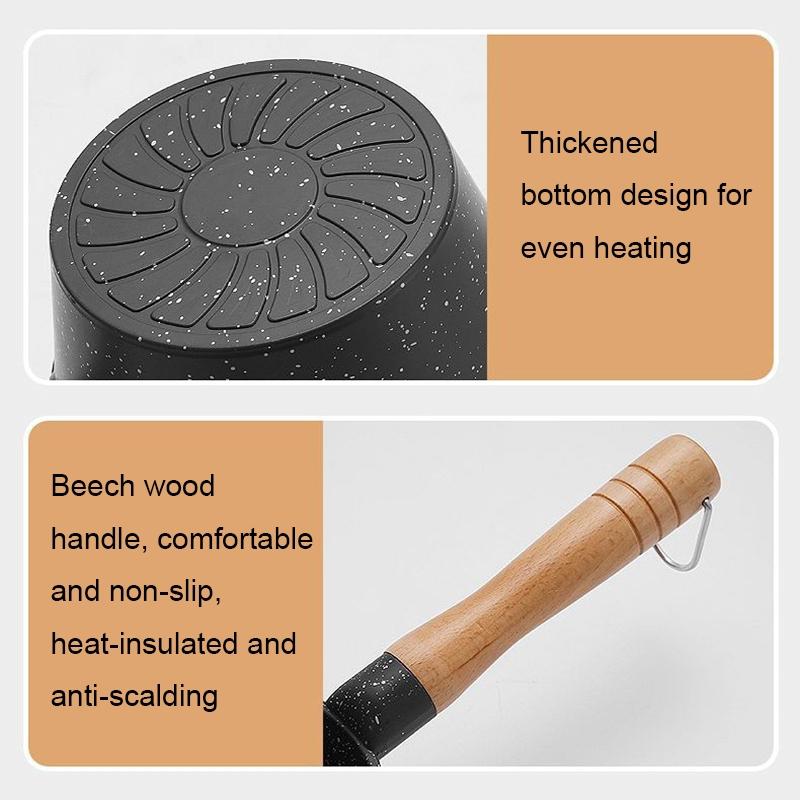 Nonstick Mini Sauce Pan Butter Melting Pot With Pour Spout Two Pcs 5