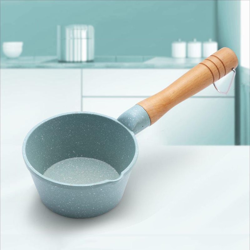 Nonstick Mini Sauce Pan Butter Melting Pot With Pour Spout Two Pcs 10