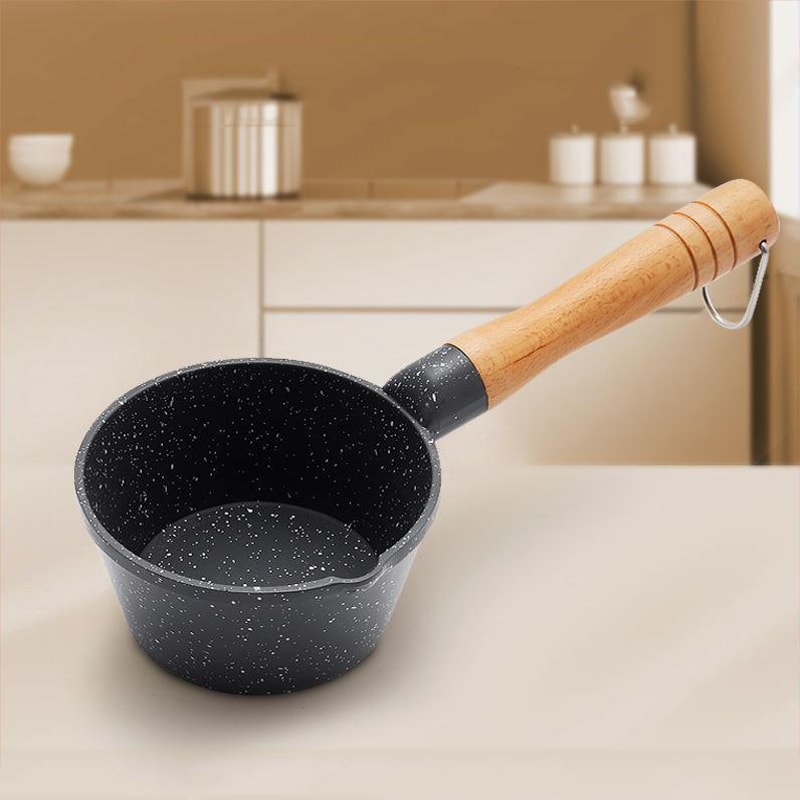 Nonstick Mini Sauce Pan Butter Melting Pot With Pour Spout Two Pcs 12