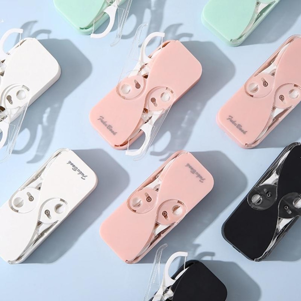 Automatic Floss Dispenser Box Portable Mini Dental Floss Storage Case 0