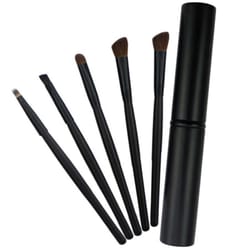 eye makeup brush set with travel case portable professional eye brushes kit