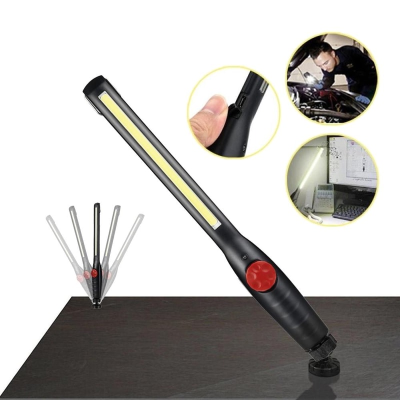 USB Rechargeable LED Work Light Waterproof Portable Inspection Lamp With Power Display 5