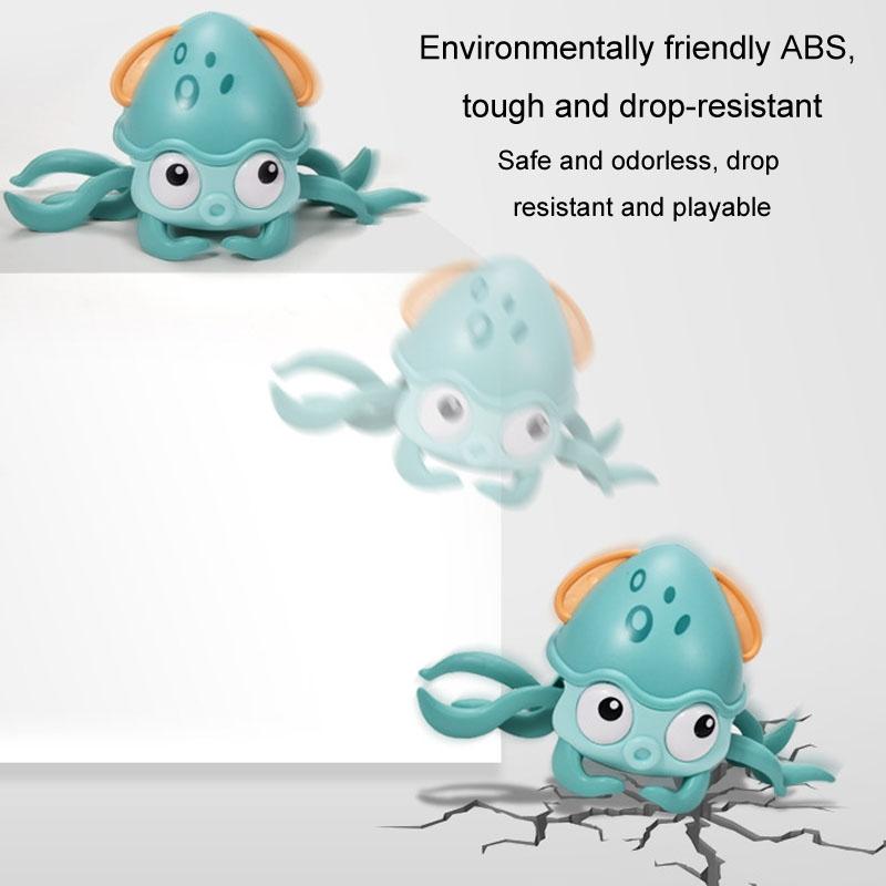 Smart Sensor Octopus Crawling Toy For Kids With Obstacle Avoidance Light Sound Educational Toy 3