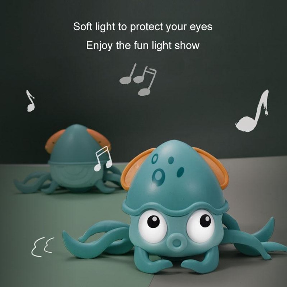 Smart Sensor Octopus Crawling Toy For Kids With Obstacle Avoidance Light Sound Educational Toy 7