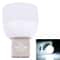 Portable USB Night Light Mini LED Lamp For Bedside Laptop Travel Warm White 6