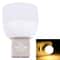 Portable USB Night Light Mini LED Lamp For Bedside Laptop Travel Warm White 7