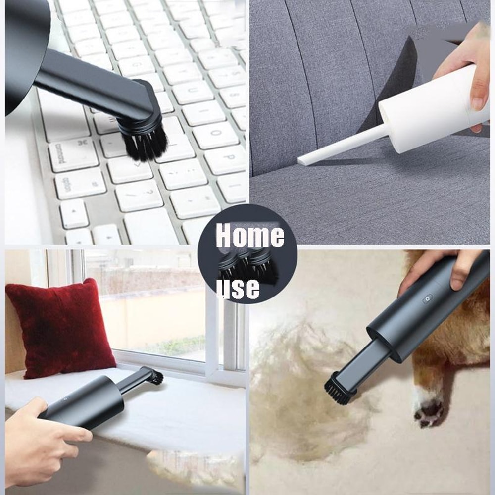 USB Rechargeable Mini Car Vacuum Cleaner With Suction And Blower 3