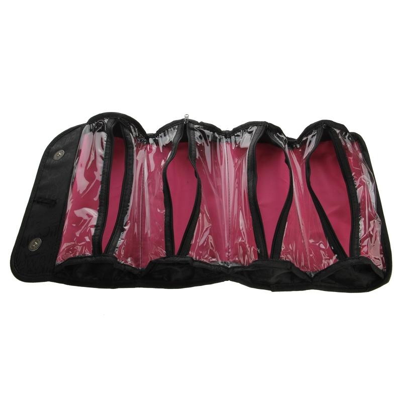 Travel Hanging Makeup Organizer Bag With 4 Compartments Compact Cosmetic Travel Bag For Toiletries 0