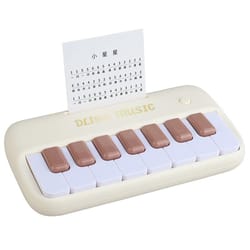 kids multifunction electronic piano early learning music piano educational toy for boys and girls giftbeige