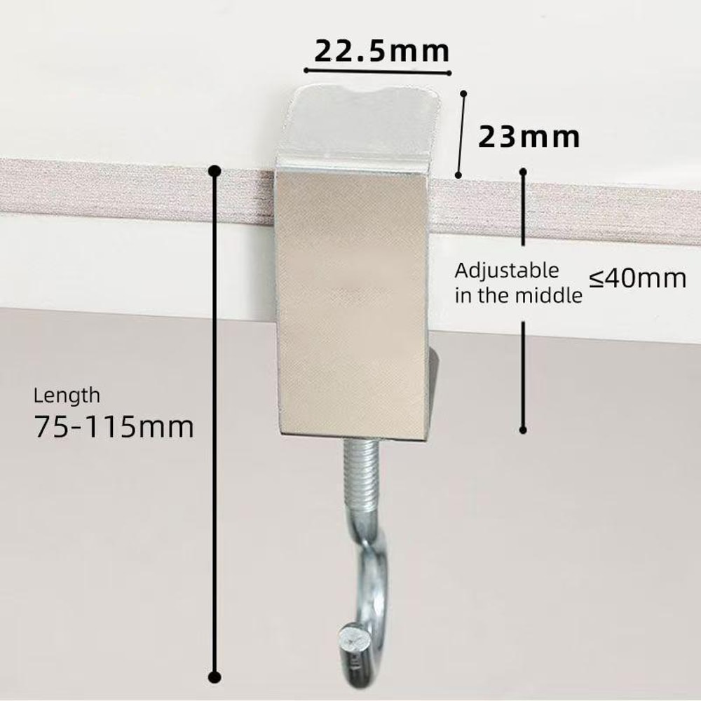Rotatable No Drilling Desk Hook for Headphones Bags and Cables