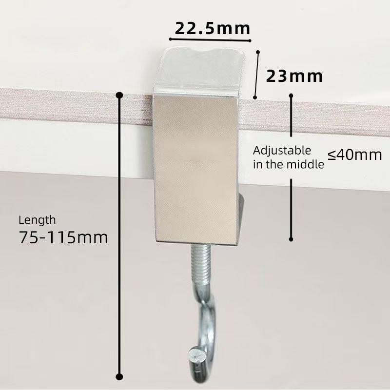 Rotatable No Drilling Desk Hook for Headphones Bags and Cables
