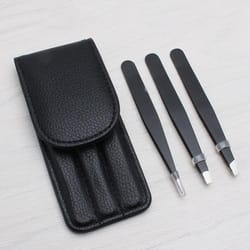 3 in 1 precision eyebrow scissors portable stainless steel brow grooming tool