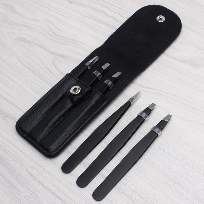 3 In 1 Precision Eyebrow Scissors Portable Stainless Steel Brow Grooming Tool 1