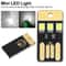 Portable USB LED Keychain Night Light 10pcs Mini Pocket Card Lamp For Travel Camping Emergency 5