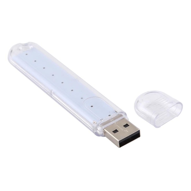 Portable USB LED Book Light 8 LED ClipFree Reading Lamp For Laptop And Power Bank 2