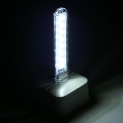 portable usb led book light 8 led clip-free reading lamp for laptop and power bank