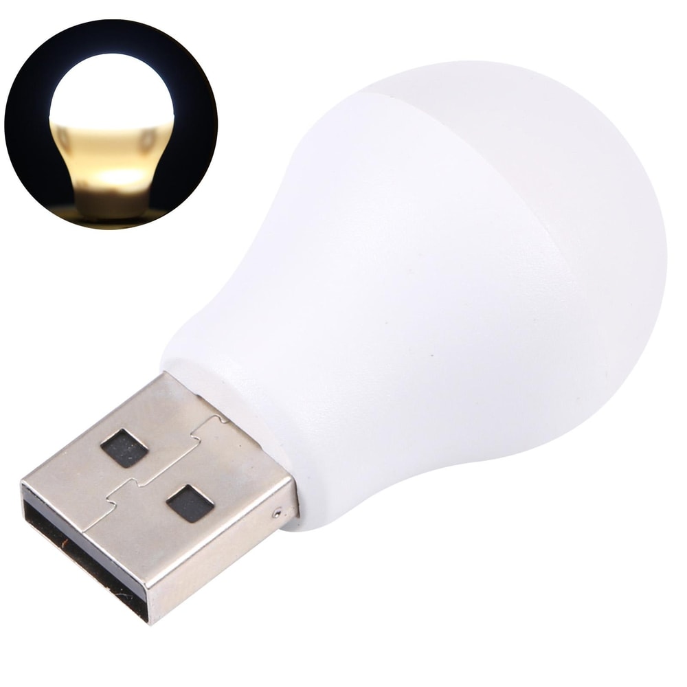 Portable USB LED Book Light 8 LED Clip-Free Reading Lamp for Laptop and Power Bank