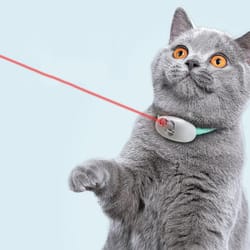 smart laser cat collar toy usb rechargeable automatic cat teaser