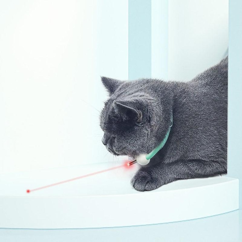 Smart Laser Cat Collar Toy USB Rechargeable Automatic Cat Teaser