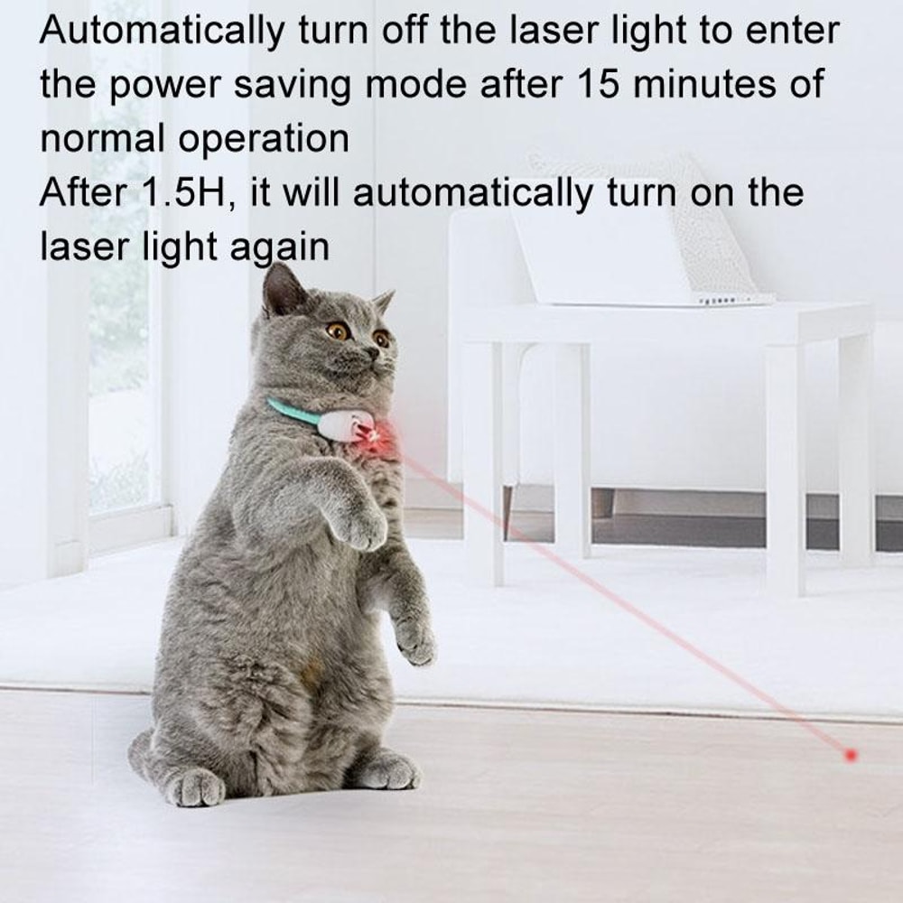 Smart Laser Cat Collar Toy USB Rechargeable Automatic Cat Teaser