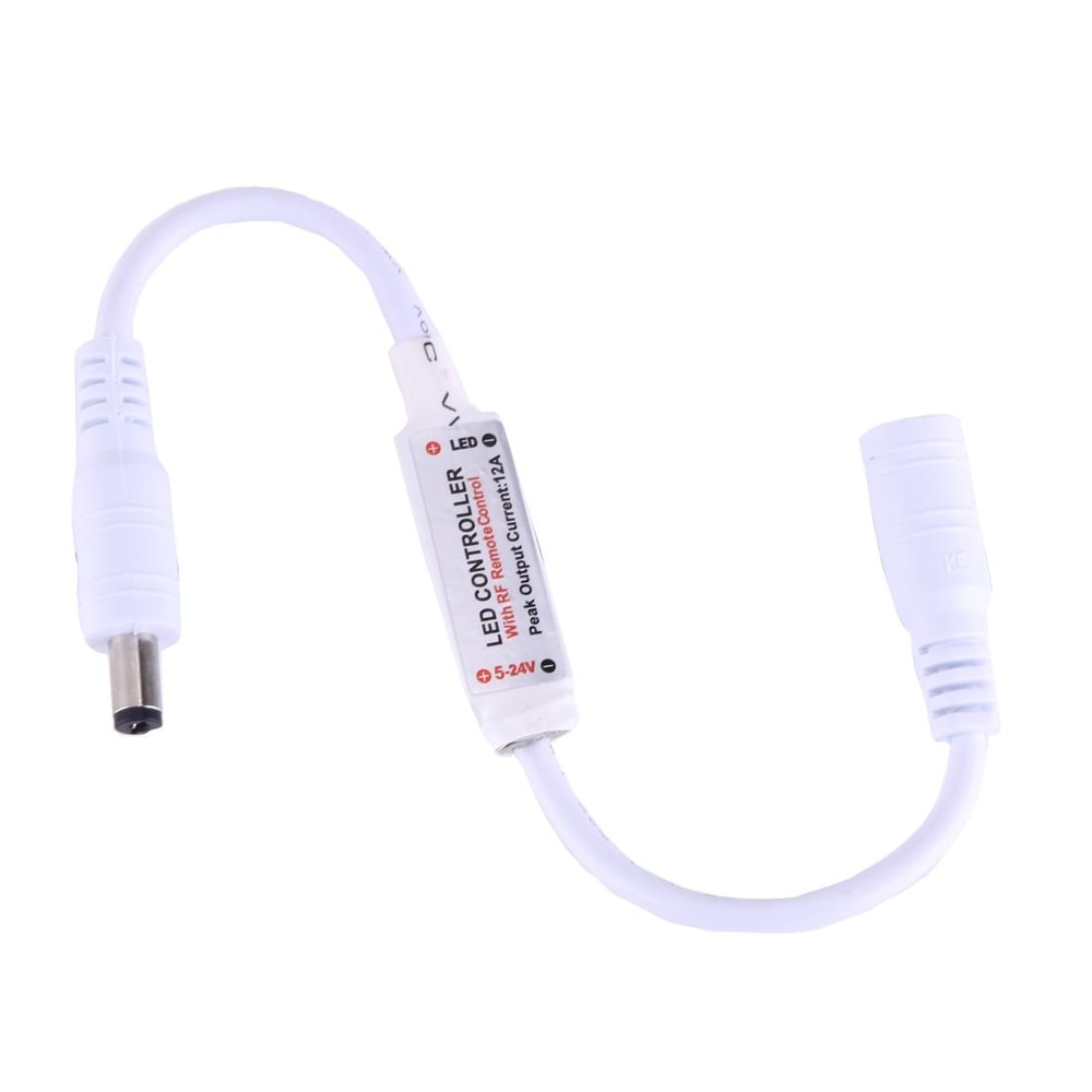 Mini RF Remote LED Controller for Single Color LED Strips with 11-Key Dimmer Control