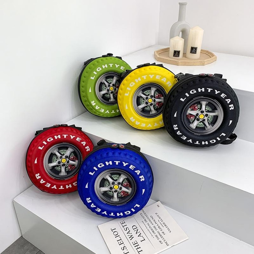 Kids Tire Design Backpack EVA Waterproof Kindergarten School Bag For Toddlers 1