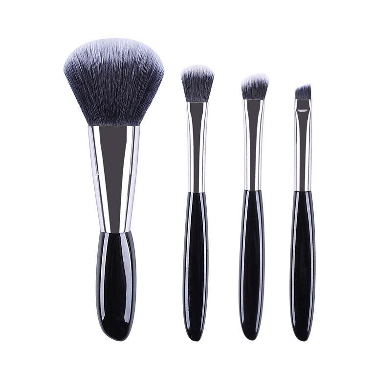 4 In 1 Portable Makeup Brush Set Makeup Brush Set With Foundation Eyeshadow Brushes 0