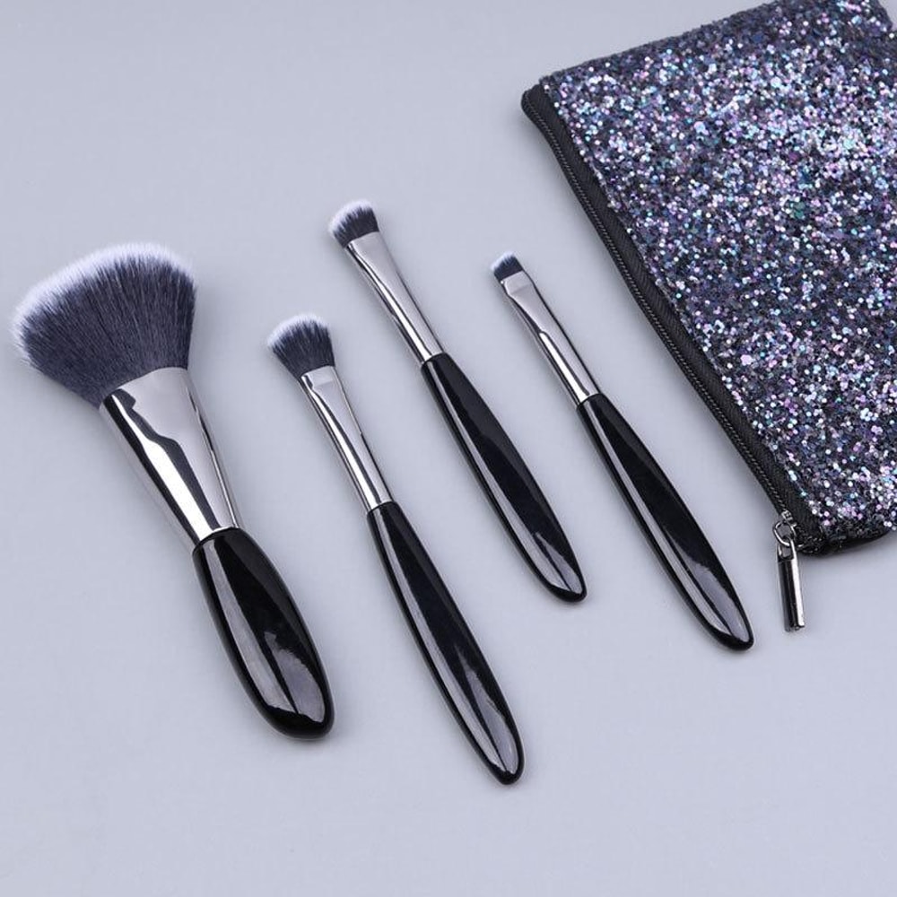 4 In 1 Portable Makeup Brush Set Makeup Brush Set With Foundation Eyeshadow Brushes 5