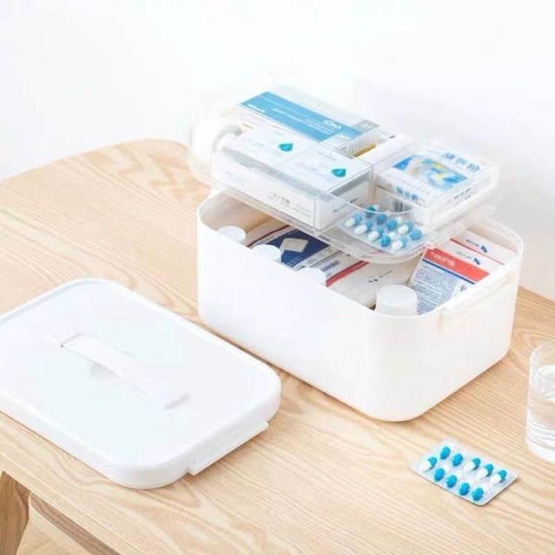 Portable Medicine Organizer And Cosmetic Storage Box 3