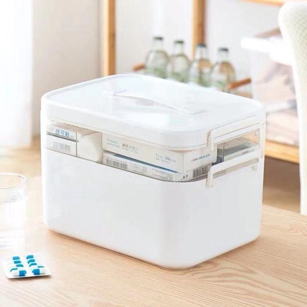 Portable Medicine Organizer And Cosmetic Storage Box 4