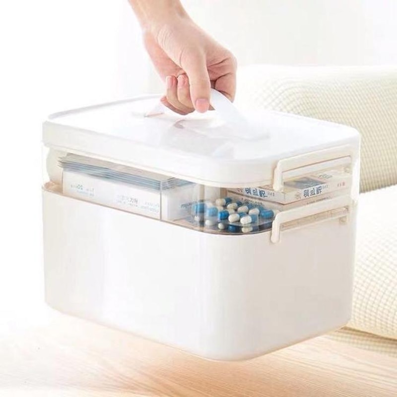 Portable Medicine Organizer And Cosmetic Storage Box 5