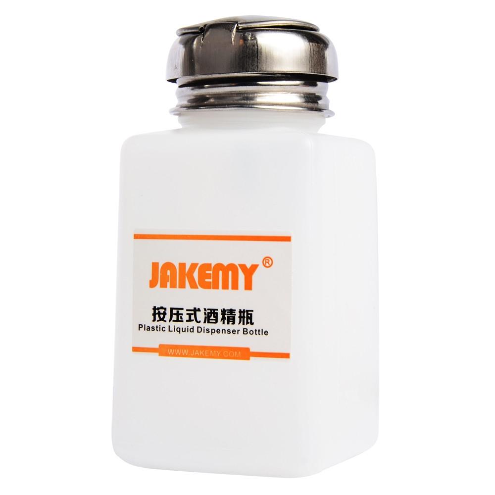 Push Down Pump Bottle Alcohol Dispenser for Nail Polish Remover Refillable Liquid Pump Dispenser