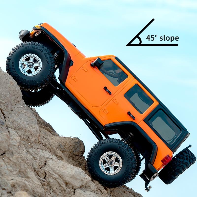 Rock Crawler OffRoad Climbing Remote Control Truck Orange 9