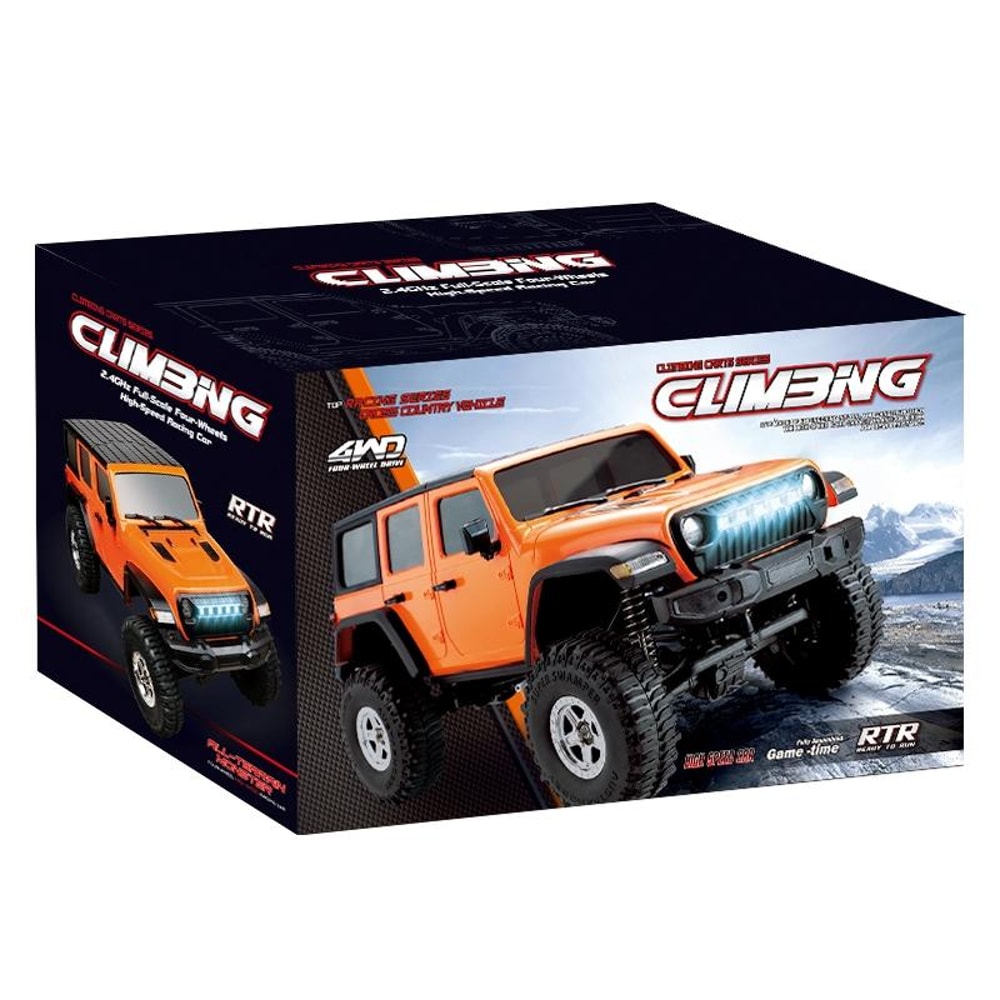 Rock Crawler OffRoad Climbing Remote Control Truck Orange 10