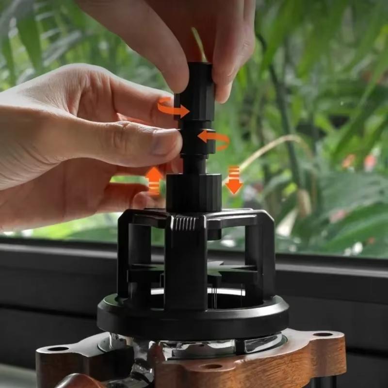 Magnetic WDT Tool For Espresso With Adjustable Height Precision Coffee Distributor 1
