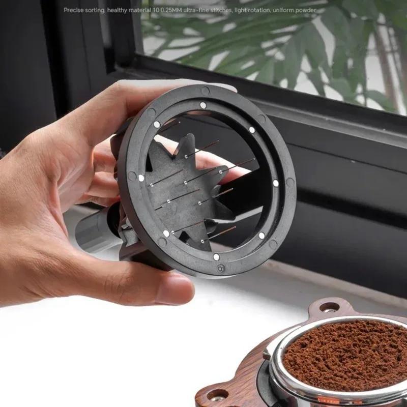 Magnetic WDT Tool For Espresso With Adjustable Height Precision Coffee Distributor 4