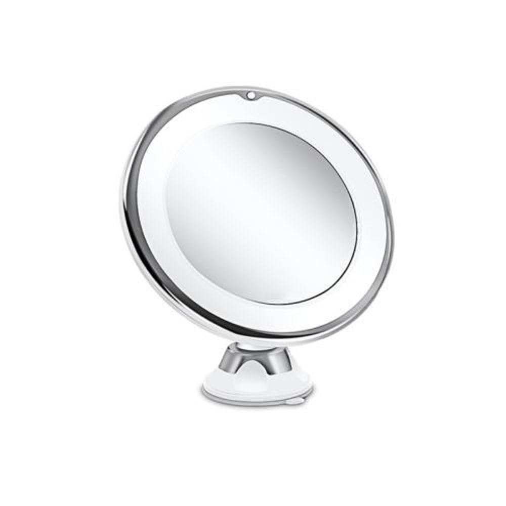 LED Makeup Mirror 5X Magnification Suction Cup Vanity Mirror With Adjustable Light 0