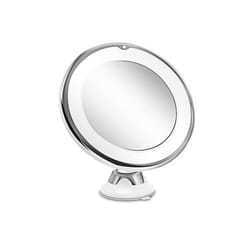 led makeup mirror 5x magnification suction cup vanity mirror with adjustable light