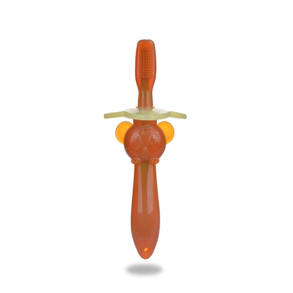 Infant Silicone Baby Toothbrush Teether for Molar Care Nano Silver Soft Brush