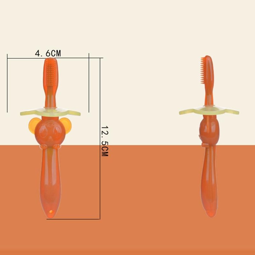 Infant Silicone Baby Toothbrush Teether for Molar Care Nano Silver Soft Brush