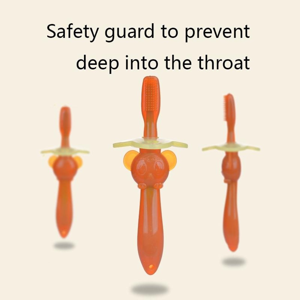 Infant Silicone Baby Toothbrush Teether for Molar Care Nano Silver Soft Brush