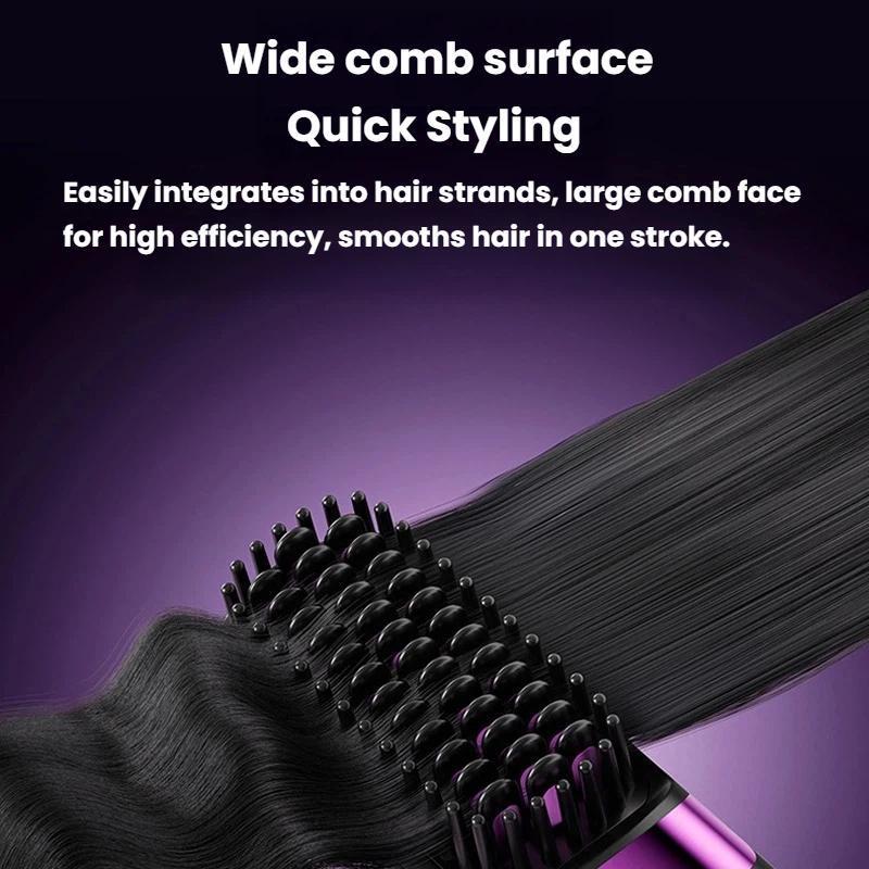 Cordless Hair Straightening Brush with Digital Display & Negative Ion Hair Care