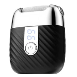 rechargeable electric foot file for callus removal with led light portable foot care kit